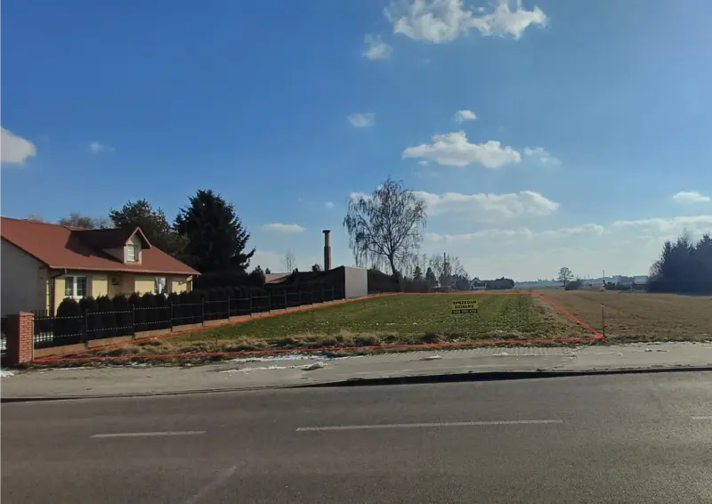 Działka 249/1: widok z ul. Majdan 